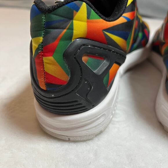 Adidas Mens ZX Flux Torsion Macro Prism Geometric Sneakers Size 8 Multicolor main image 6